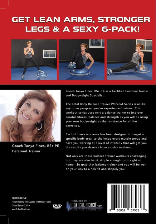 Critical Bench Total Body Balance Trainer Workout Series DVD - Follow Along Exercise Routines Using Balance Trainer