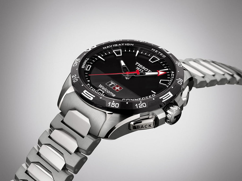 Tissot T-Touch Connect Solar Watch - Antimagnetic Titanium Case, Grey Strap, 23mm | Swiss Quartz