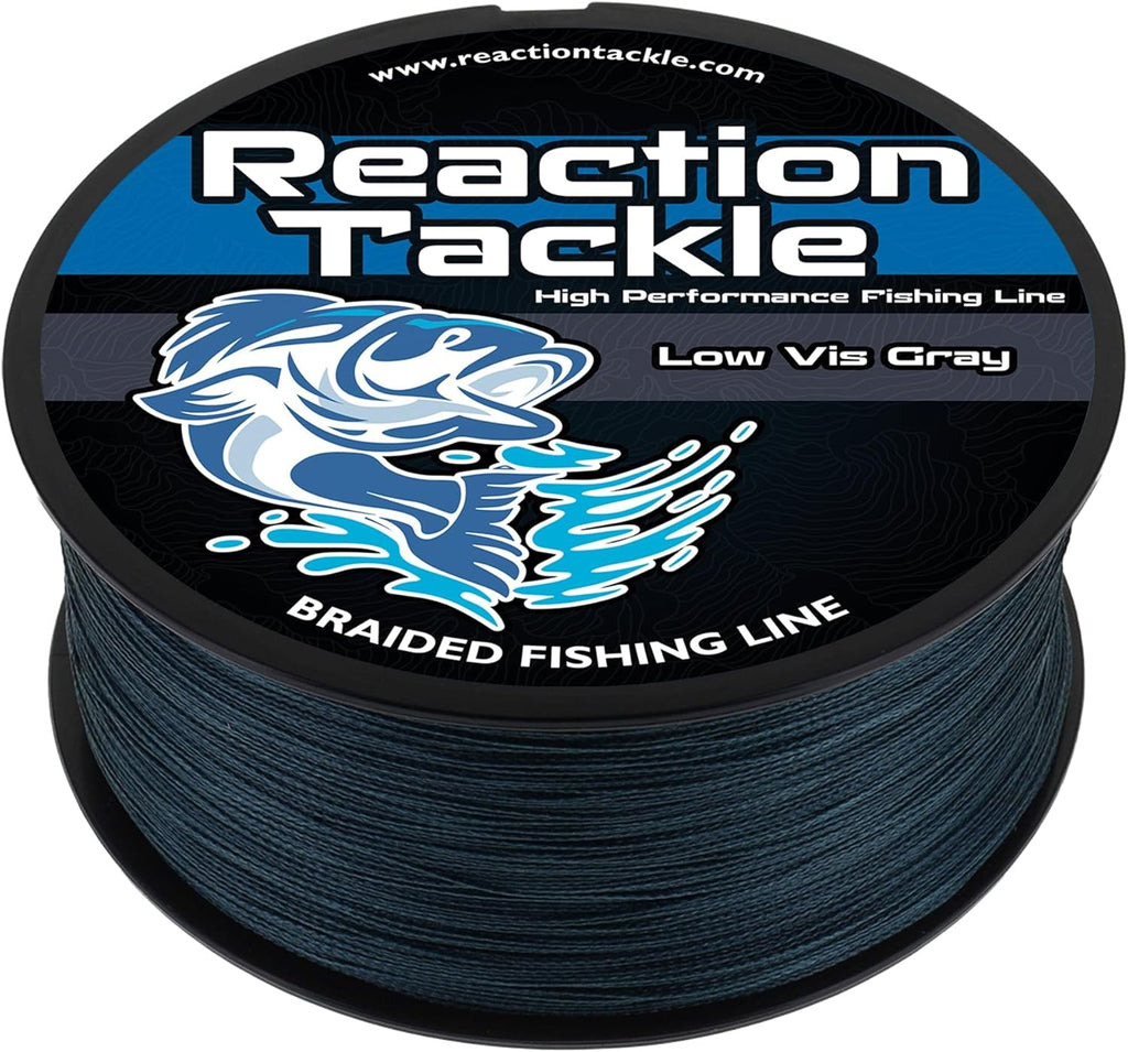 Reaction Tackle Braided Fishing Line - Pro Grade Performance for Freshwater & Saltwater - High Visibility Color