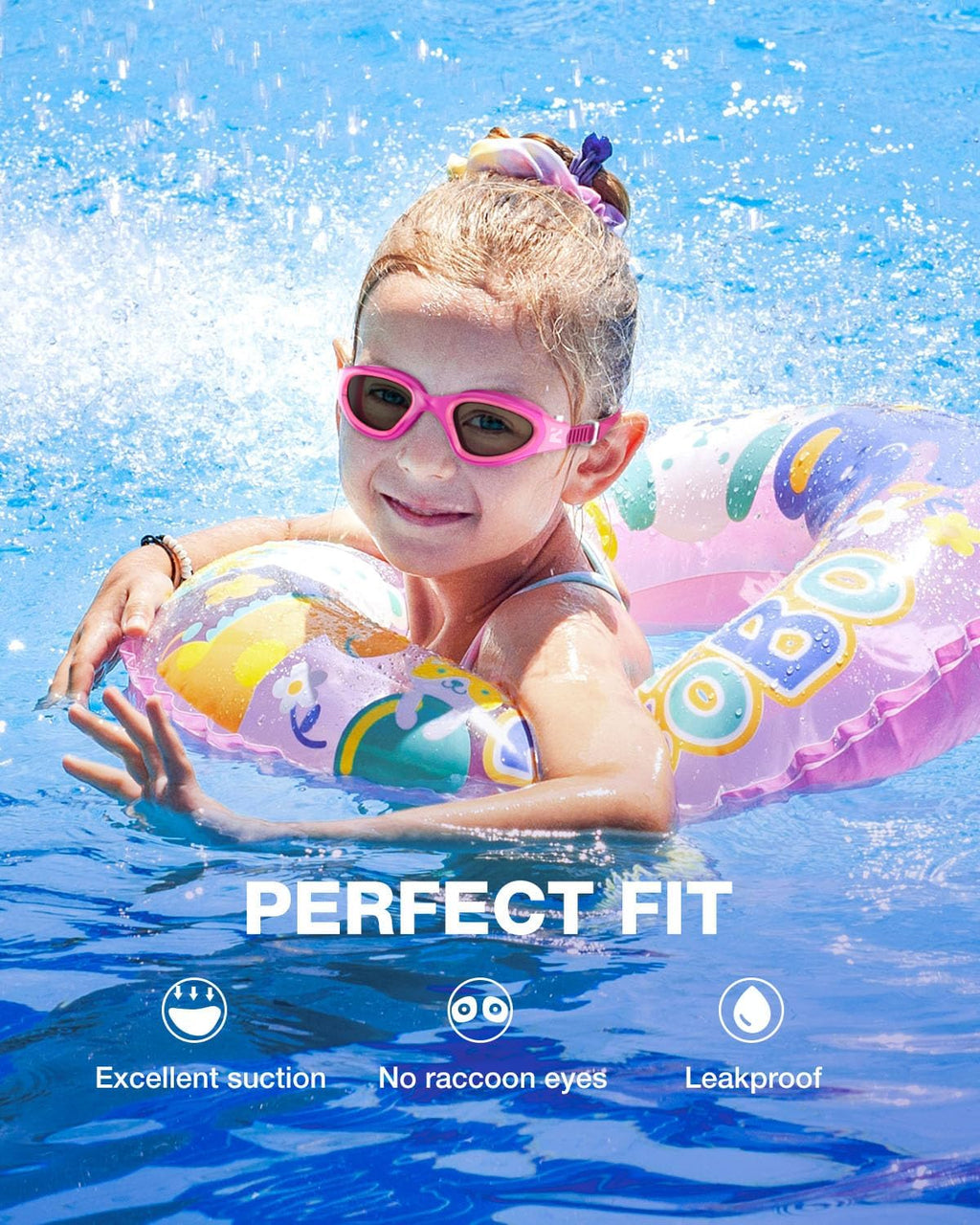 ZIONOR Kids Swim Goggles - G1MINI Ultra Photochromic Polarized Design for Boys & Girls