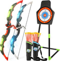Handwell Bow and Arrow Set - LED Light-Up Archery Toy for Kids with Suction Cup Arrows