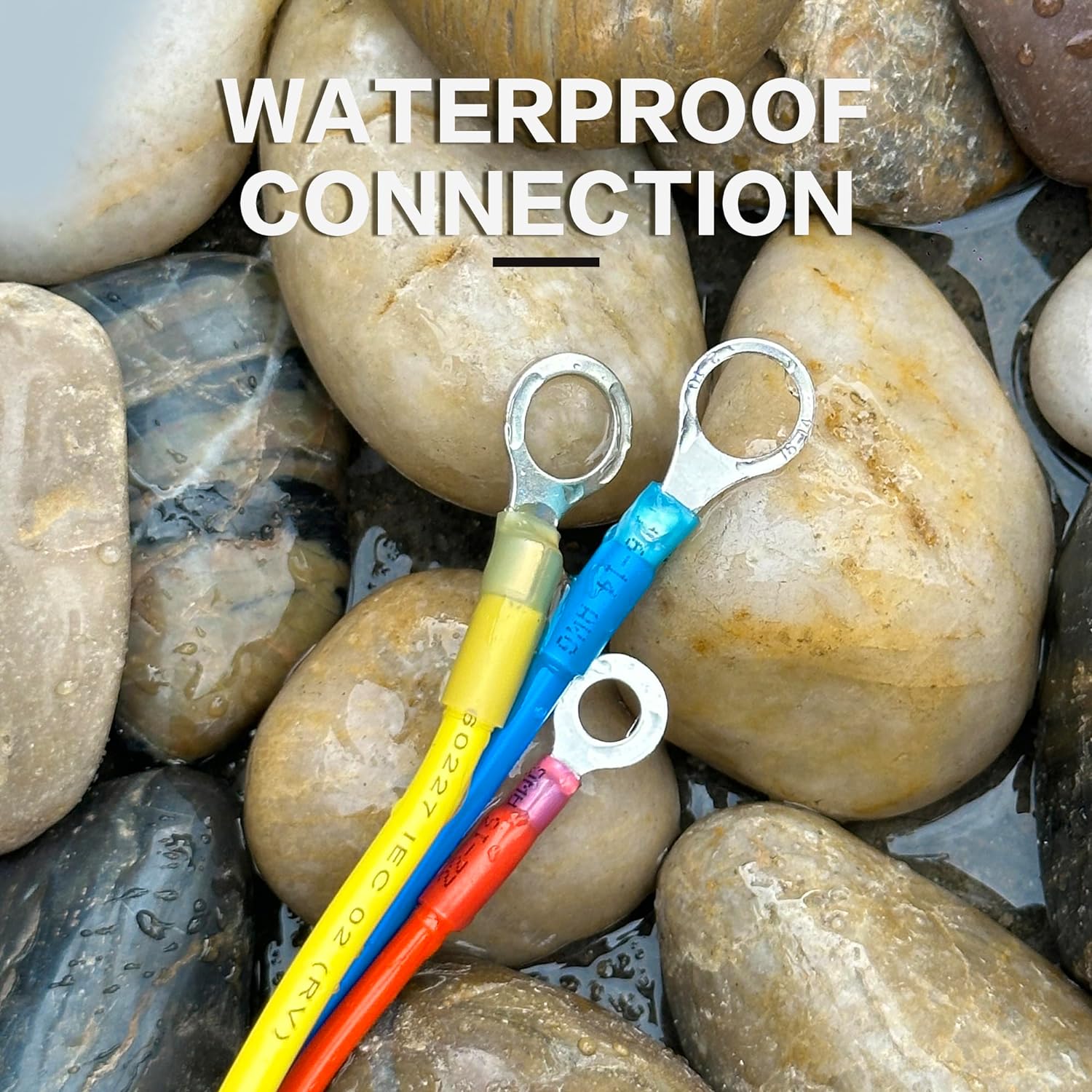 180Pcs Heat Shrink Wire Connectors Kit | Waterproof Marine & Automotive Electrical Crimp Terminals
