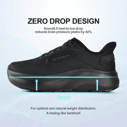 JACKSHIBO Men's Slip-On Sneakers - Lightweight, Breathable Design with Arch Support | Wide Toe Box for Comfort