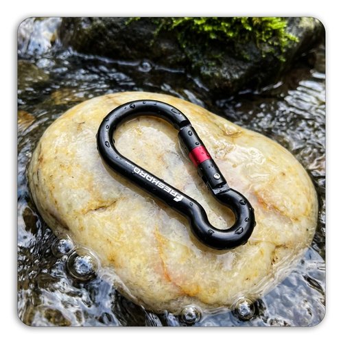 FresKaro Carabiner Clip, Heavy Duty Carabiners, Spring Snap Wire Gate Carbineers, Key and Keychain Karabiner 3inch, Strong Aluminum Caribiniers Hook, Fitness Accessories, Gourd Clips, 3Pack