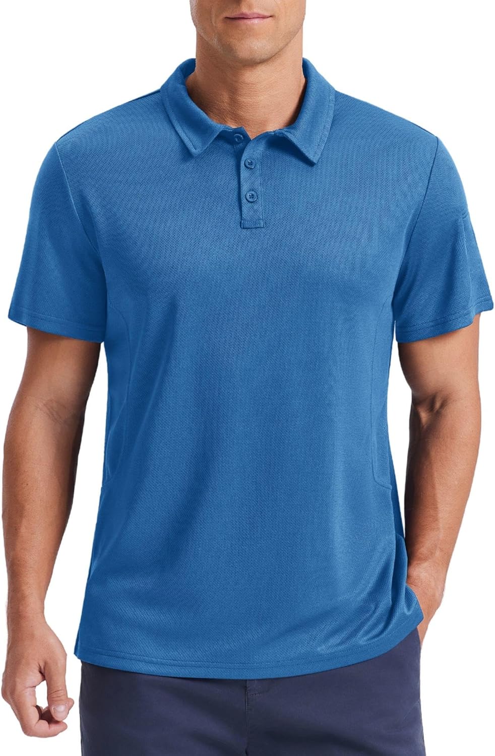 PINSPARK Golf Polo Shirt - Quick Dry Performance Casual Short Sleeve | Moisture-Wicking Athletic Wear