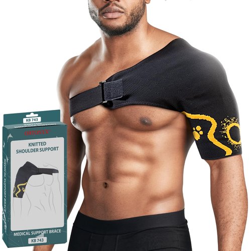 ORTONYX Shoulder Stability Brace Compression Sleeve for Rotator Cuff Support, Injury Prevention, Dislocated AC Joint, Labrum Tear, Frozen Shoulder Pain, Sprain, Soreness, Bursitis/XL