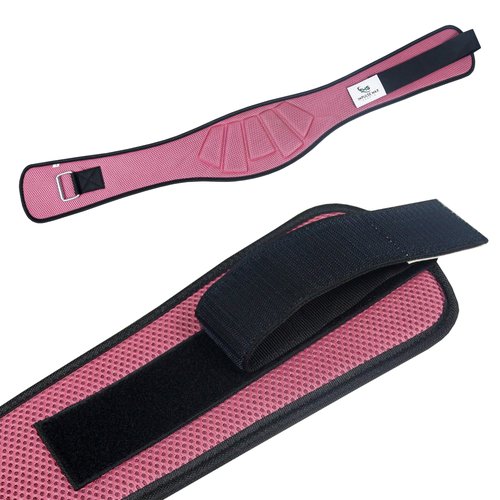 Impulse Max Sport Adjustable Weight Lifting Belt | Enhance Stability & Support for Powerlifting, Bodybuilding, and Fitness Workouts (Pink, Large)