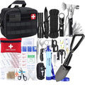 Carlebben Survival Kit Camping kit First Aid Kit Emergency Bugout Bag Gifts for Men Tactical Gear Accessories Molle Attachments Military