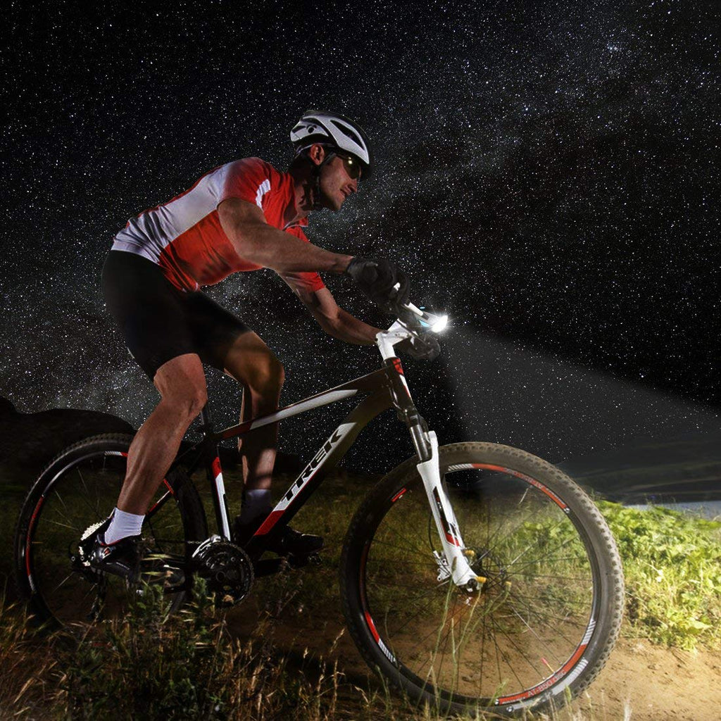 Rechargeable Bike Light With Horn Set, Bicycle Front Light With Bell for Electric Scooter Kids, 2 Modes Sound Siren, 3 Lighting Modes