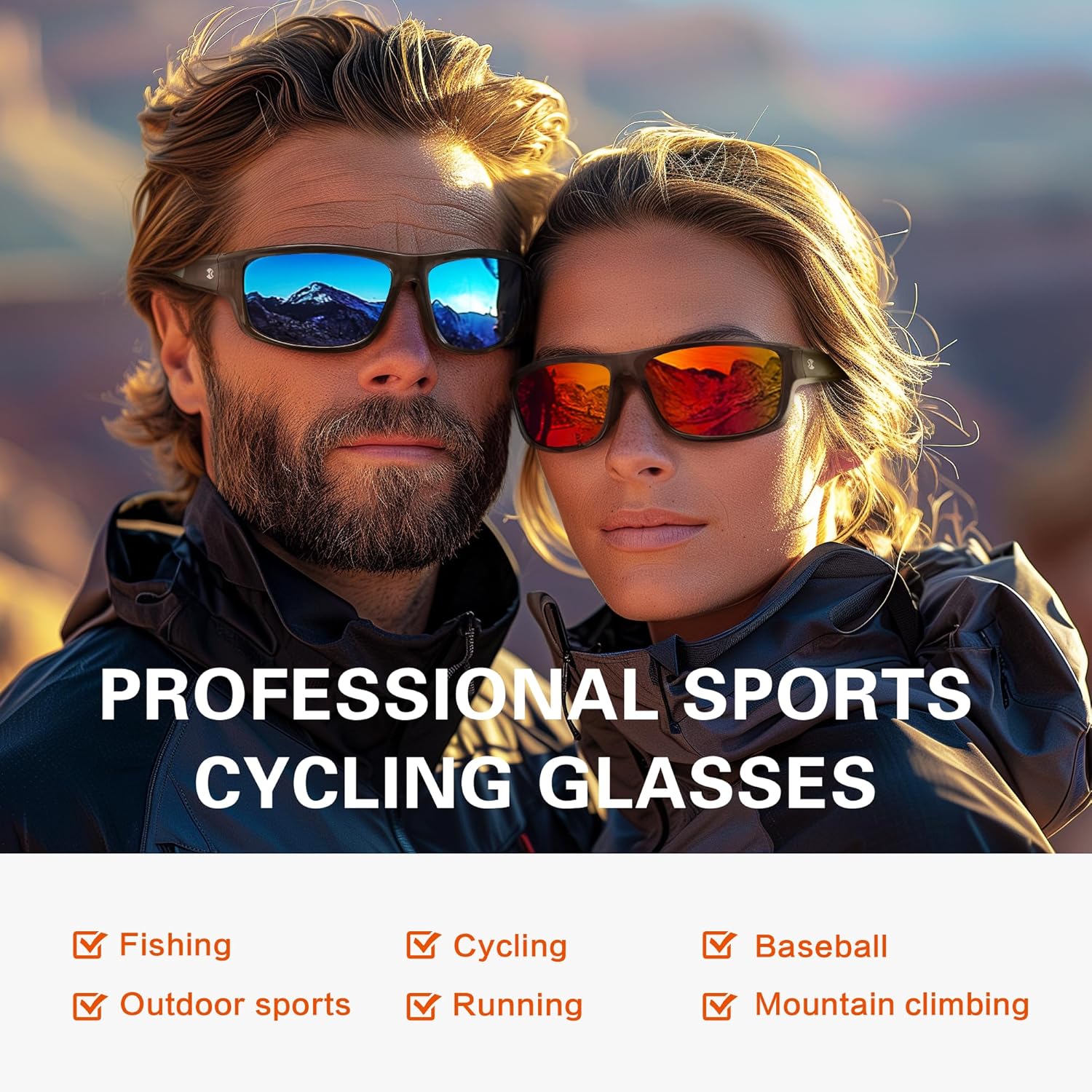 Suoso Polarized Sports Sunglasses - UV400 Protection for Men & Women | Ideal for Golf, Fishing, Running, Driving