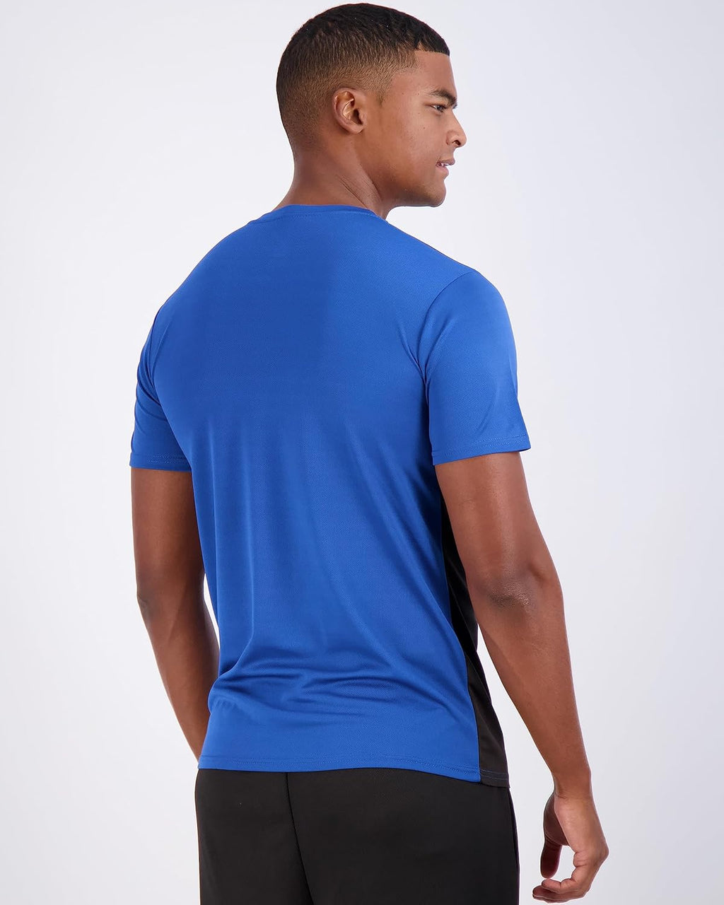 Real Essentials Men’s Mesh Short Sleeve Crew Neck T-Shirt - 5 Pack Workout Athletic Tee (Big & Tall)