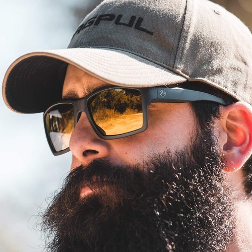 Magpul Explorer XL Sunglasses Tactical Ballistic Sports Eyewear Shooting Glasses for Men, Matte Black Frame, Gray Lens (Non-Polarized), One Size