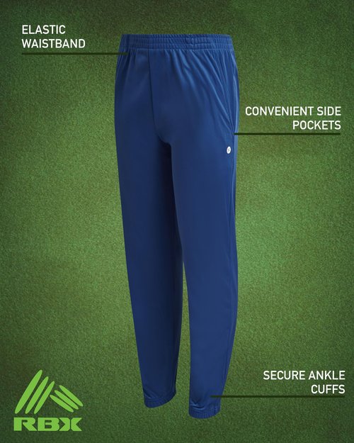 RBX Boys Sweatpants - 4 Pack Performance Tricot Boys Joggers with Elastic Waist & Pockets - Soft Stretch Kids Athletic Pants, Size 10-12, Syrah Navy Black