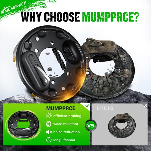 MUMPPRCE EZGO Golf Cart Brake Assembly, Rear Brake Kit fit EZGO 1996-UP TXT PDS/Medalist, YAMAHA G14 G16 G19 G20 G21 G22, Golf Cart Brake Cluster Includes Brake Shoes, OEM# 70998-G01 70998-G02