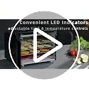 Food Dehydrator with 4 Plastic Trays - Adjustable Temp & Timer