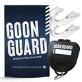 Goon Guard Hockey Mouth Guard Strapless - Hockey Mouth Guard for Adults & Braces: 2X The Impact Absorption, Made in The USA, Case Included (Clear & Clear)