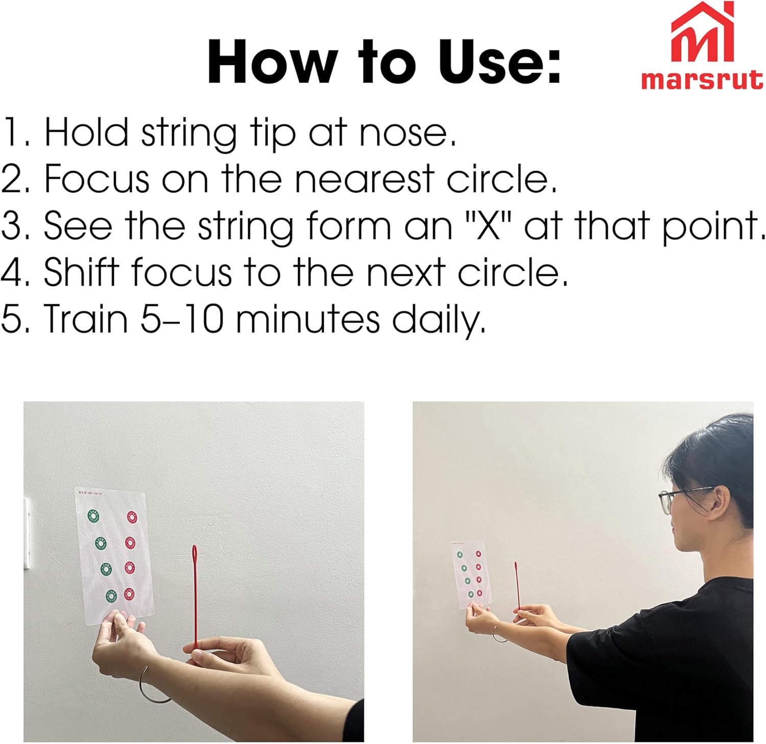 Vision Training Tool - Eye Exercise Device for Focus & Convergence Therapy | Complete Set