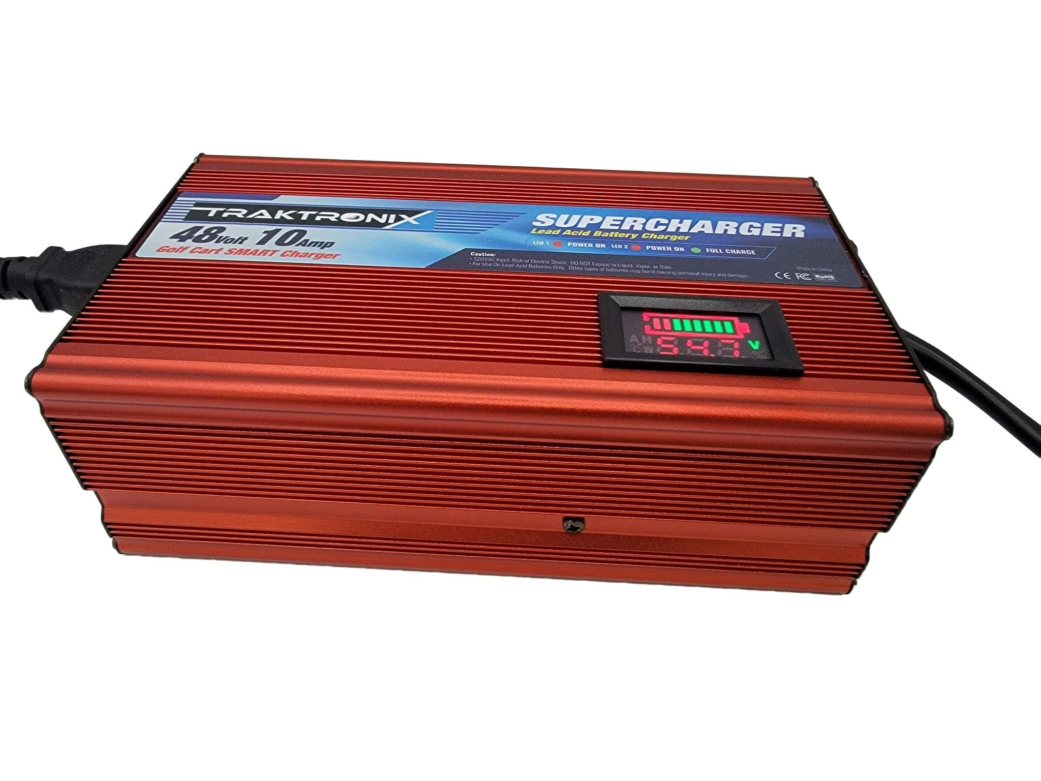 Supercharger EZGO RXV & TXT Battery Charger for 48 Volt Golf Carts