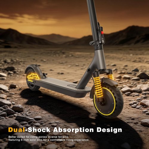 NAVIC Electric Scooter for Adults - Top Speed 22 MPH | 28-Mile Range | Dual Suspension & APP Control