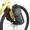 Rhinowalk Bike Front Fork Bag Waterproof Bicycle Pannier Heavy-Duty Rack Pouch with Air Valve and Reflective Design, Cycling Bag for Mountain Bike & E-Scooter (7L, 1pc Black)
