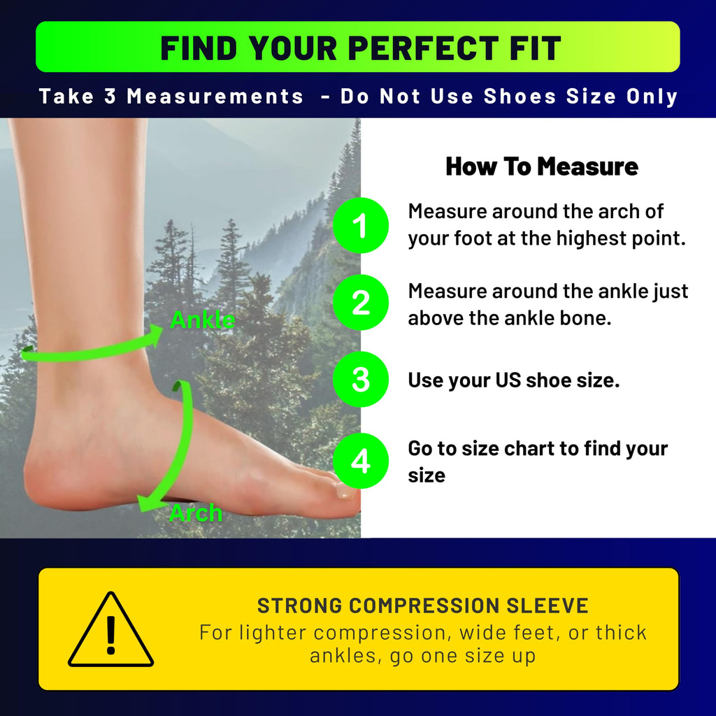 TechWare Pro Ankle Brace Compression Sleeve - Relieves Achilles Tendonitis, Joint Pain. Plantar Fasciitis Foot Sock with Arch Support Reduces Swelling & Heel Spur Pain. (Beige, L/XL)