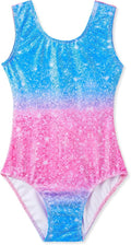 Domusgo Gymnastics Leotards - Sparkly One-Piece Tumbling Outfit for Girls | Perfect Fit & Comfort