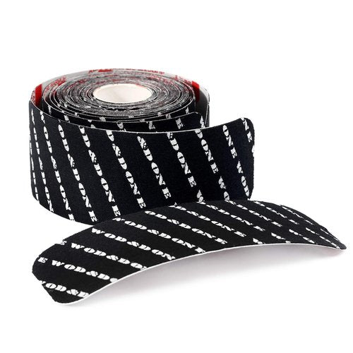 WOD&DONE Premium Pre-Cut 3 Rolls of 32pcs 6in x 2in Strips Athletic Thumb Protection Tape for Functional Fitness Hook Grip Olympic Weightlifting (Black, 3Rolls)