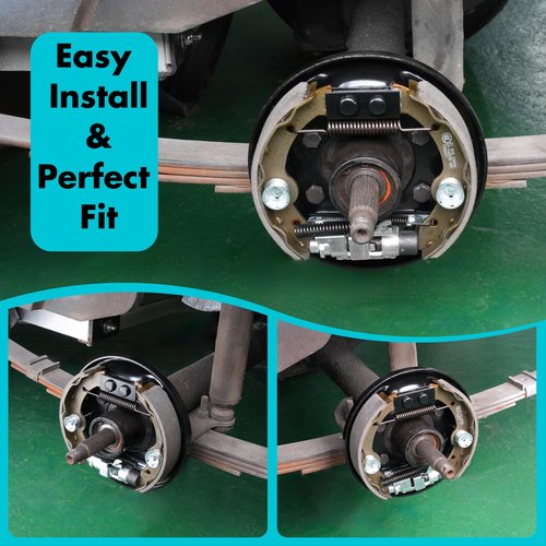 10L0L Golf Cart EZGO Brake Assembly,Rear Brake Cluster Driver +Passenger Side fit EZGO 1996-UP TXT PDS/Medalist,Yamaha G14 G16 G19 G20 G21 G22,OEM:70998-G01,70998-G02,JN6-F7290-03-00,JN6-F7280-03-00
