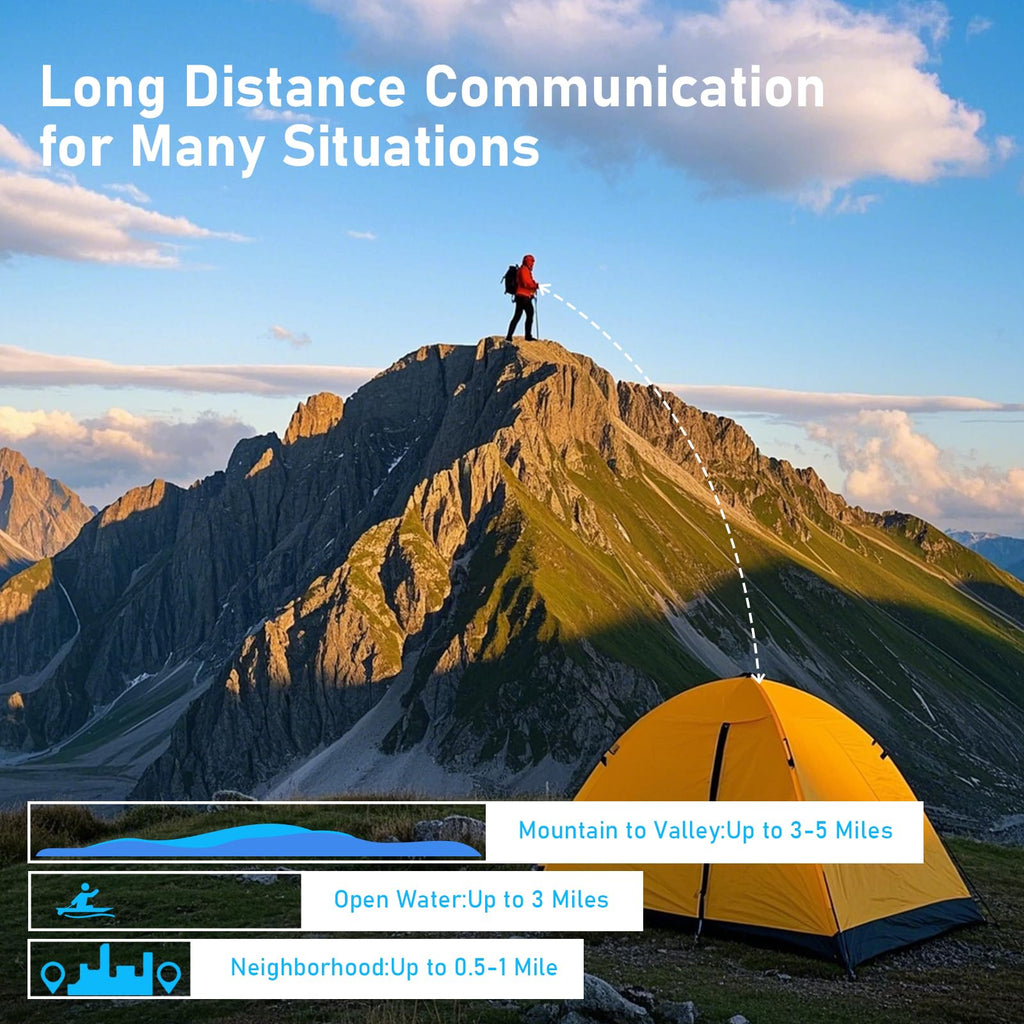 Walkie Talkies for Adults Long Range,Kartal Rechargeable Walkie Talkies with 22 FRS Channels,Two Way Radios with LED Flashlight for Hiking Cruises Camping (Blue)
