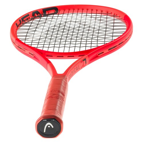 HEAD Radical MP Tennis Racquet - Strung Mid Tension with Velocity 16 Gauge - 4 1/4