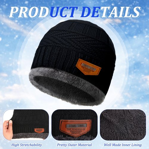 Handepo 48 Pcs Homeless Care Package Supplies Winter Beanie Hat and Gloves Sock Set Bulk Cold Weather Gift for Men Homeless Winter Supplies for Men Women Emergencies Donation Charity Shelter Gift
