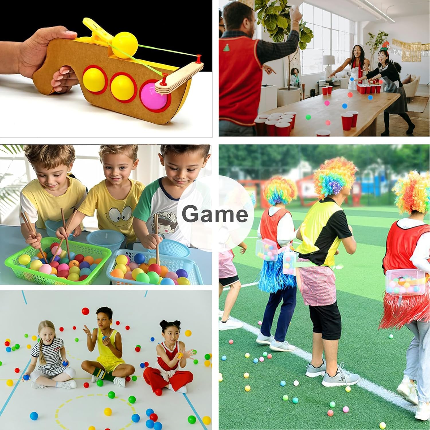 3 Star Ping Pong Balls by High Bounce - Durable ABS Material for Training, Party Games & Cat Play