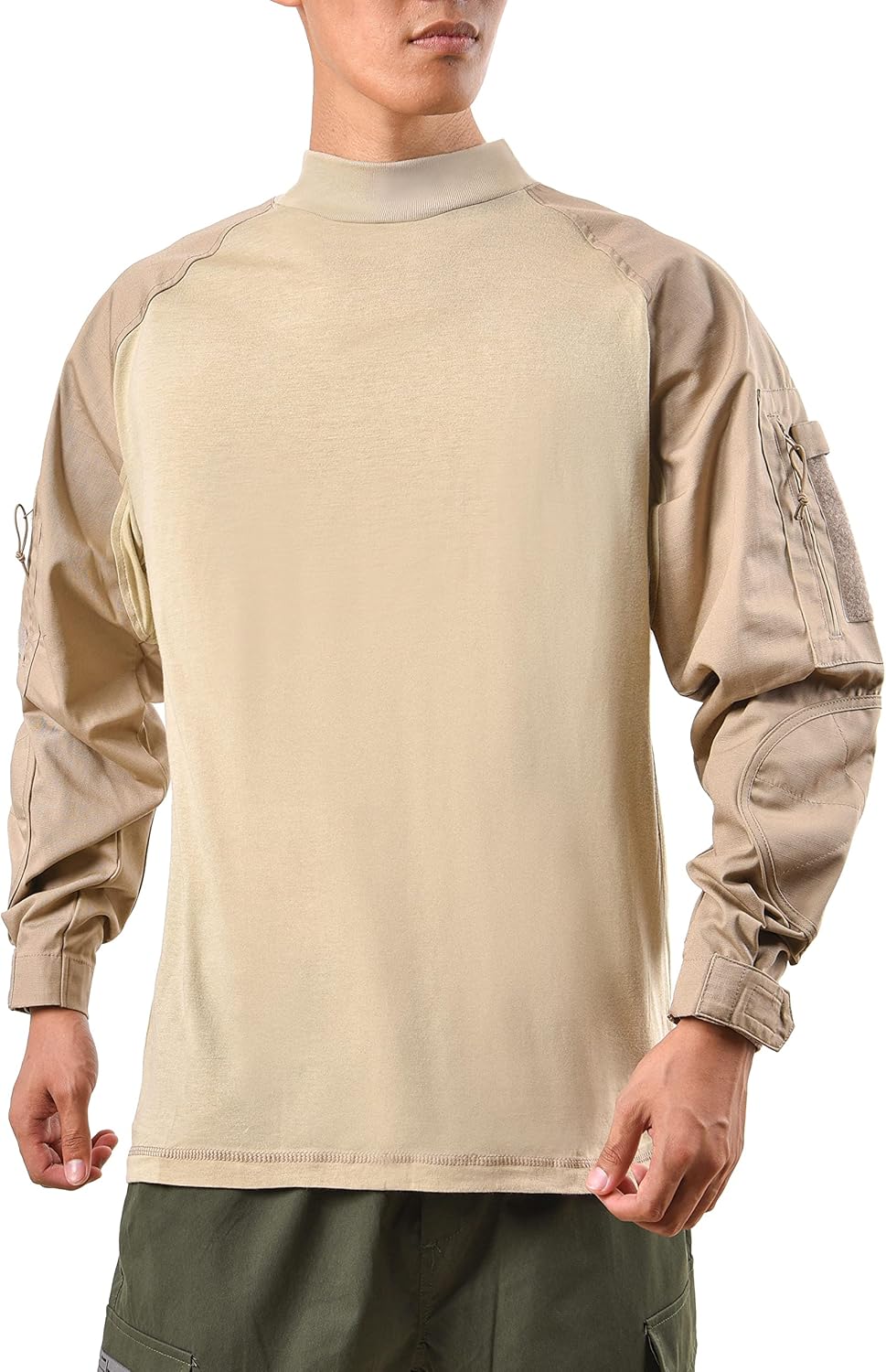 Skiennix Men's Tactical Camo Combat Shirts - Durable Military Hunting Tops | Versatile Outdoor Wear