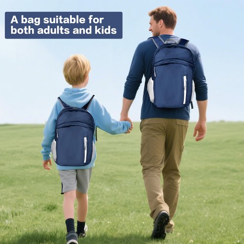 Waterproof Foldable Backpack Dry Storage Lightweight Daypack 35L Outdoor Backpack for Beach Men Women Dark Blue