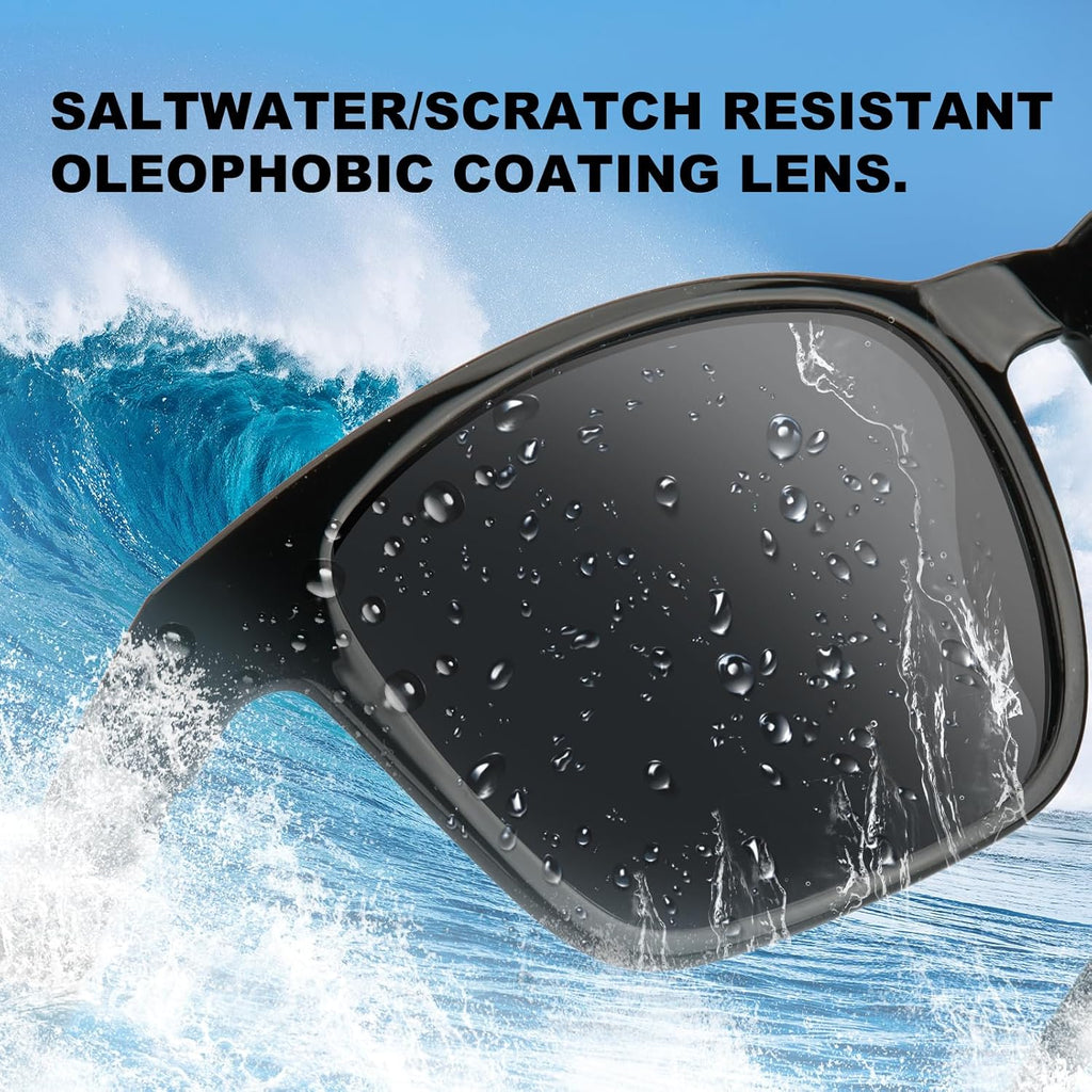 Skiennix Ultralight 158MM XXL Polarized Sunglasses - Scratch & Saltwater Resistant UV400 Lens