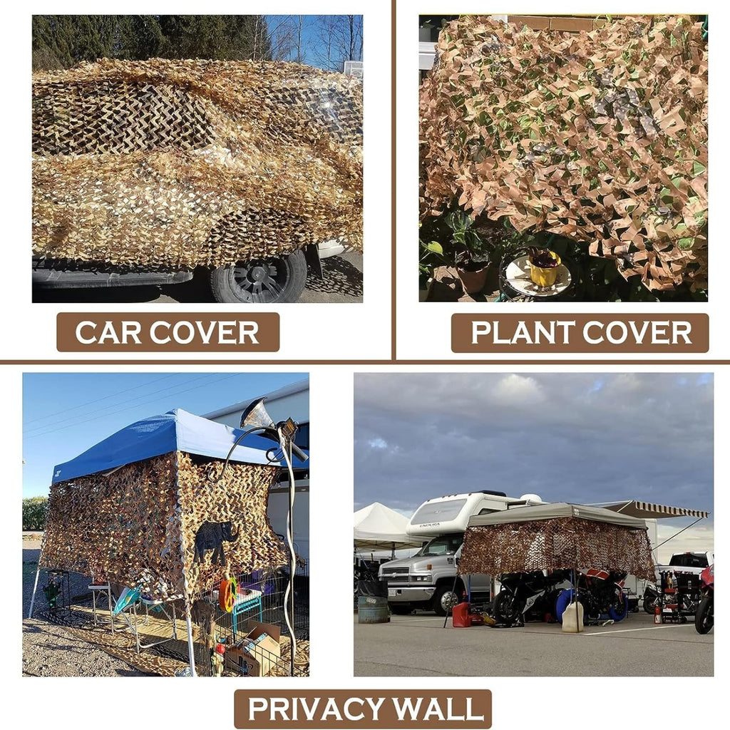 Yeacool Camo Netting Camouflage Netting Camo Blind Hunting Net for Hunting Military Decorations Sunshade Party Shooting Off-Road Adventures(Digital Desert Camo, 32.8ftx4.9ft, 10m*1.5m)