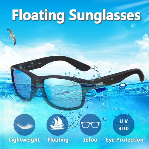Jefoo Sports Polarized Sunglasses for Men Driving Cycling Fishing Sun Glasses UV400 Protection Floating Sunglasses