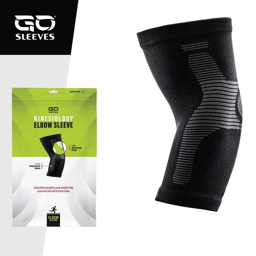 GO SLEEVES Premium Compression Sleeves Support for Tendonitis, Tennis & Golf Elbow, Weightlifting, and Joint Pain Relief - Kinesiology Compression Elbow Sleeves for Men and Women