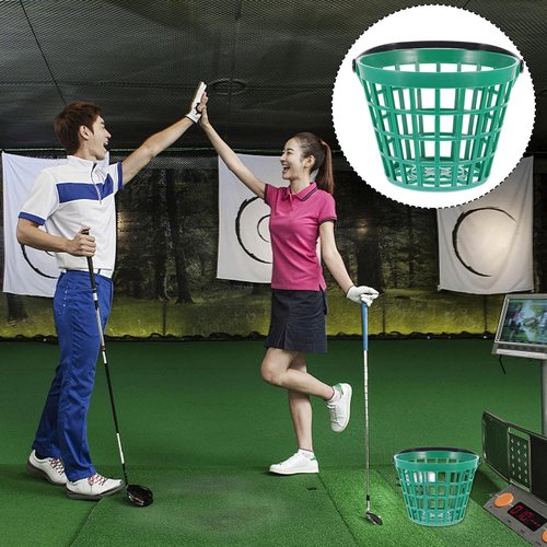 BESPORTBLE Golf Ball Basket - Durable Plastic Container with Handle for 25 Balls | Outdoor Use