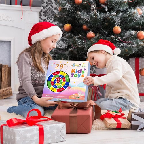 BooTaa 29" Large Dart Board - Fun Indoor/Outdoor Game for Kids | Sticky Balls Included, Perfect Birthday Gift for Ages 3-12