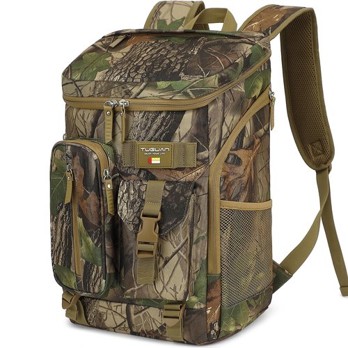 TUGUAN Cooler Backpack 36 Cans Cmao Insulated Leak Proof Lightweight Lunch Backpack for men Work Portable Travel Thermal Bag Compartment Camping Hiking Beach Pincnic Tactical Cooler Backpack for Women