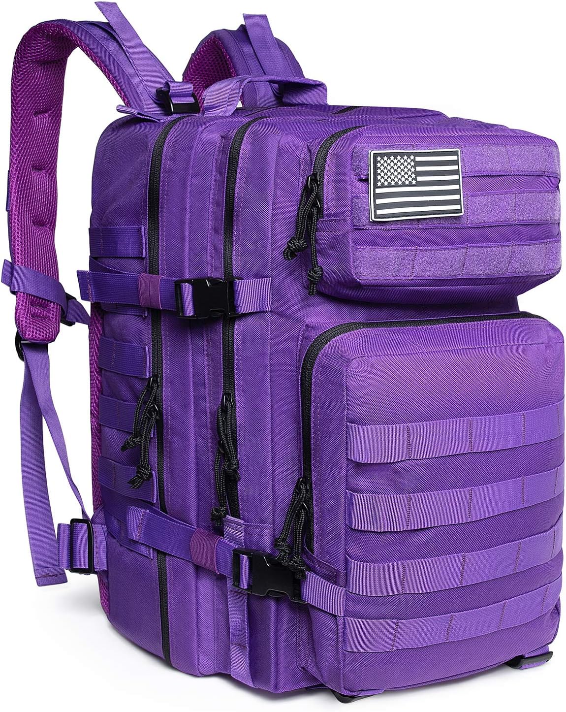 QT&QY Military Tactical Backpack - 45L Molle Army Assault Pack for Hiking & Trekking Adventures