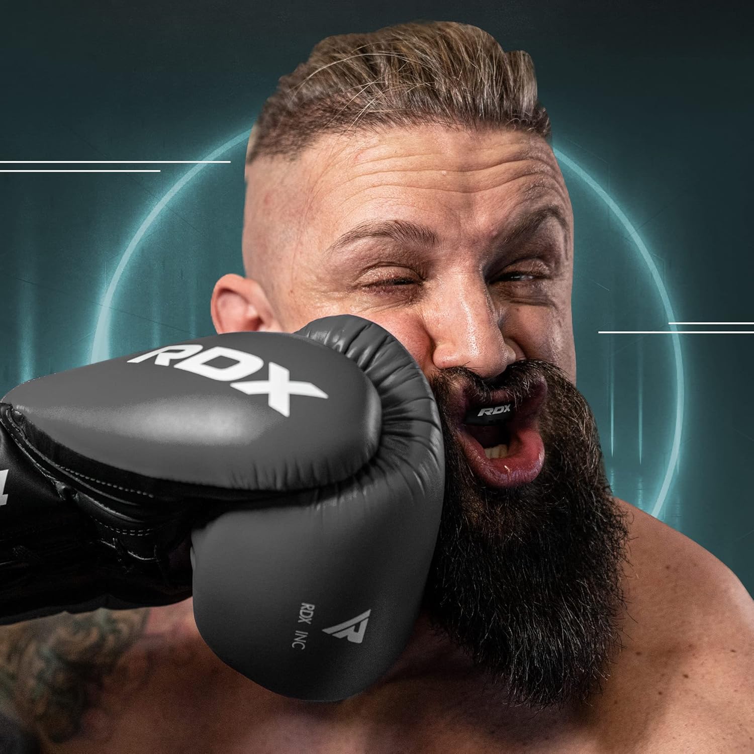 RDX Mouth Guard - Adult Gum Shield for Boxing, MMA, Kickboxing | Includes Storage Case, Perfect for Ages 12+