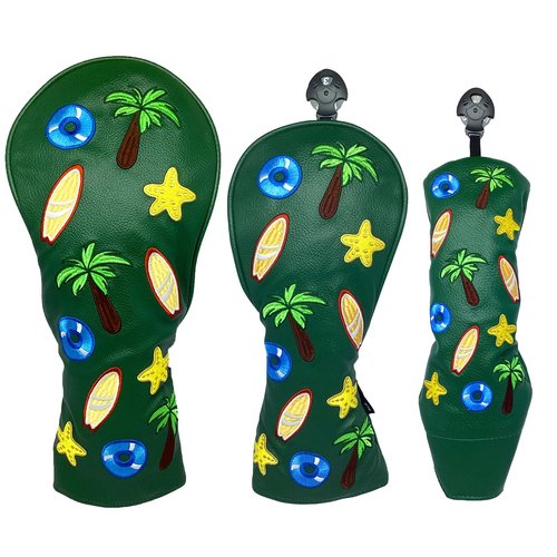 Crystalrain Golf Club Covers Driver Headcover 3 5 Fairway Wood Hybrid Golf Head Covers for Men Women