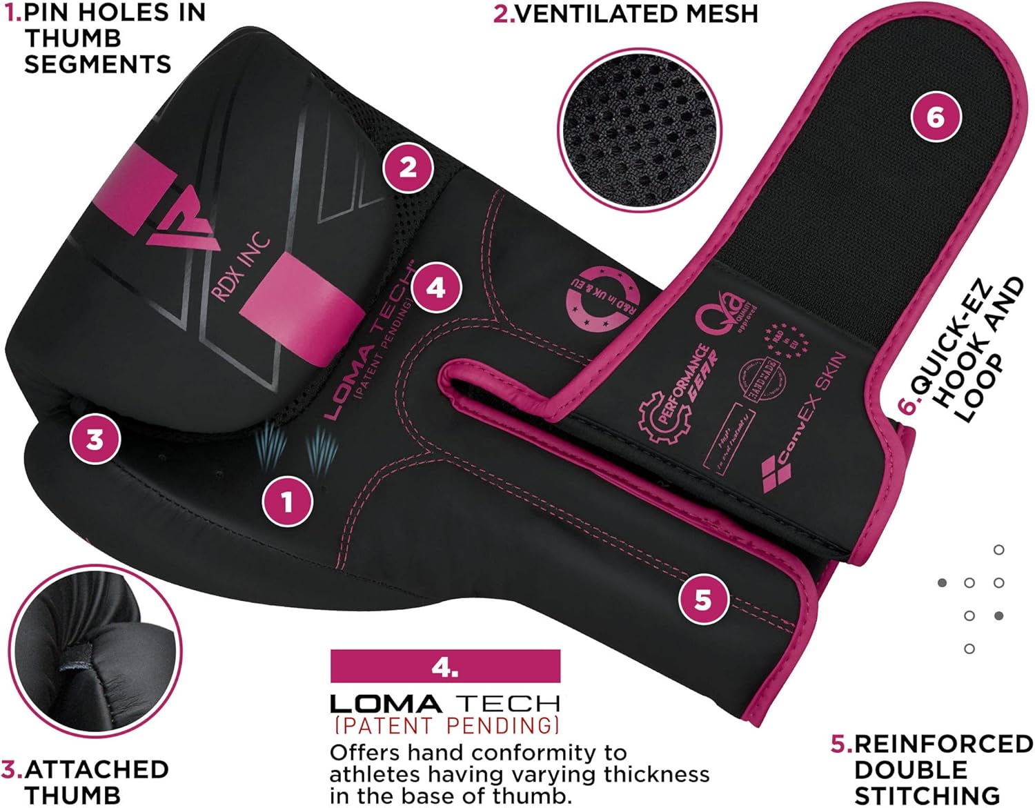 RDX Boxing Gloves - Pro Training & Sparring | Maya Hide Leather for Muay Thai & MMA | Ventilated Palm, 8-18 Oz Options