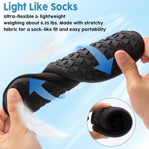 Metog Quick-Dry Water Shoes | Barefoot Aqua Socks for Men & Women - Ideal for Beach, Swim, Surf & Yoga