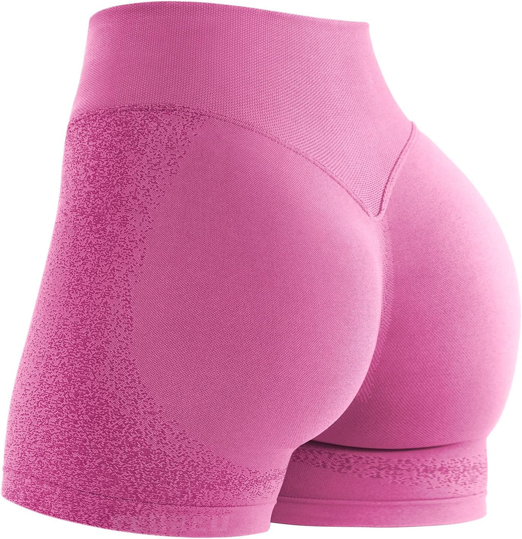 YEOREO Women's Workout Shorts - 4.5" Biker Gym Shorts with Tummy Control & Scrunch Butt Lift