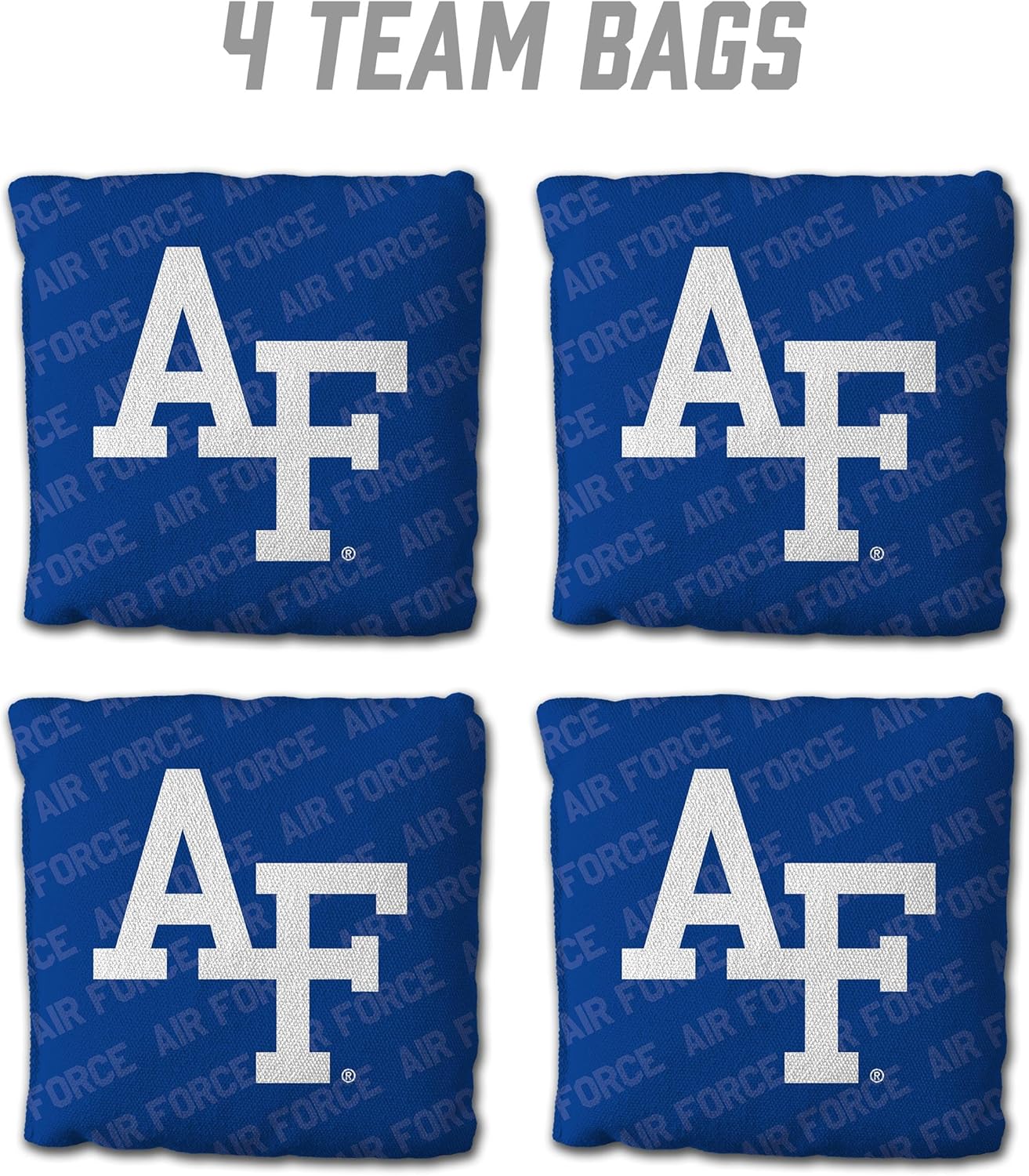 YouTheFan NCAA Cornhole Bags Set of 4 - All Weather Regulation 6” x 6” - 16oz Weight - Made in USA