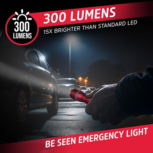 Energizer R-300 LED Flashlight - Bright, Durable Emergency Light | IPX4 Water Resistant, Batteries Included