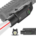 1500 Lumens Red Laser Light Combo - Rechargeable Tactical Flashlight for Rifle | Picatinny Rail Compatible